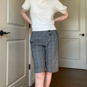 Low waisted Gray Plaid Shorts